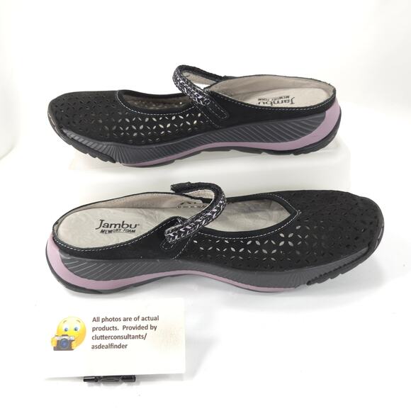 Jambu Bailey Leather Mary Jane Mule Womens Size 8 WJ17BA101 Black - Picture 4 of 9